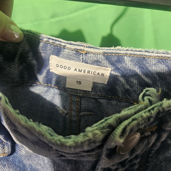 Good American NWT '90s Vintage Straigh Jeans Size 15 - 36 Waist 28 Inseam - Picture 5 of 7